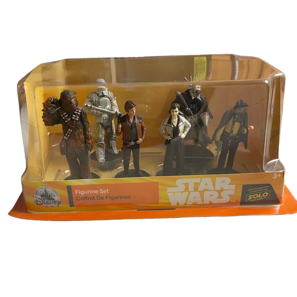 Disney Solo A Star Wars Story 6 Figure Play Set Cake Topper Toy Set NIB